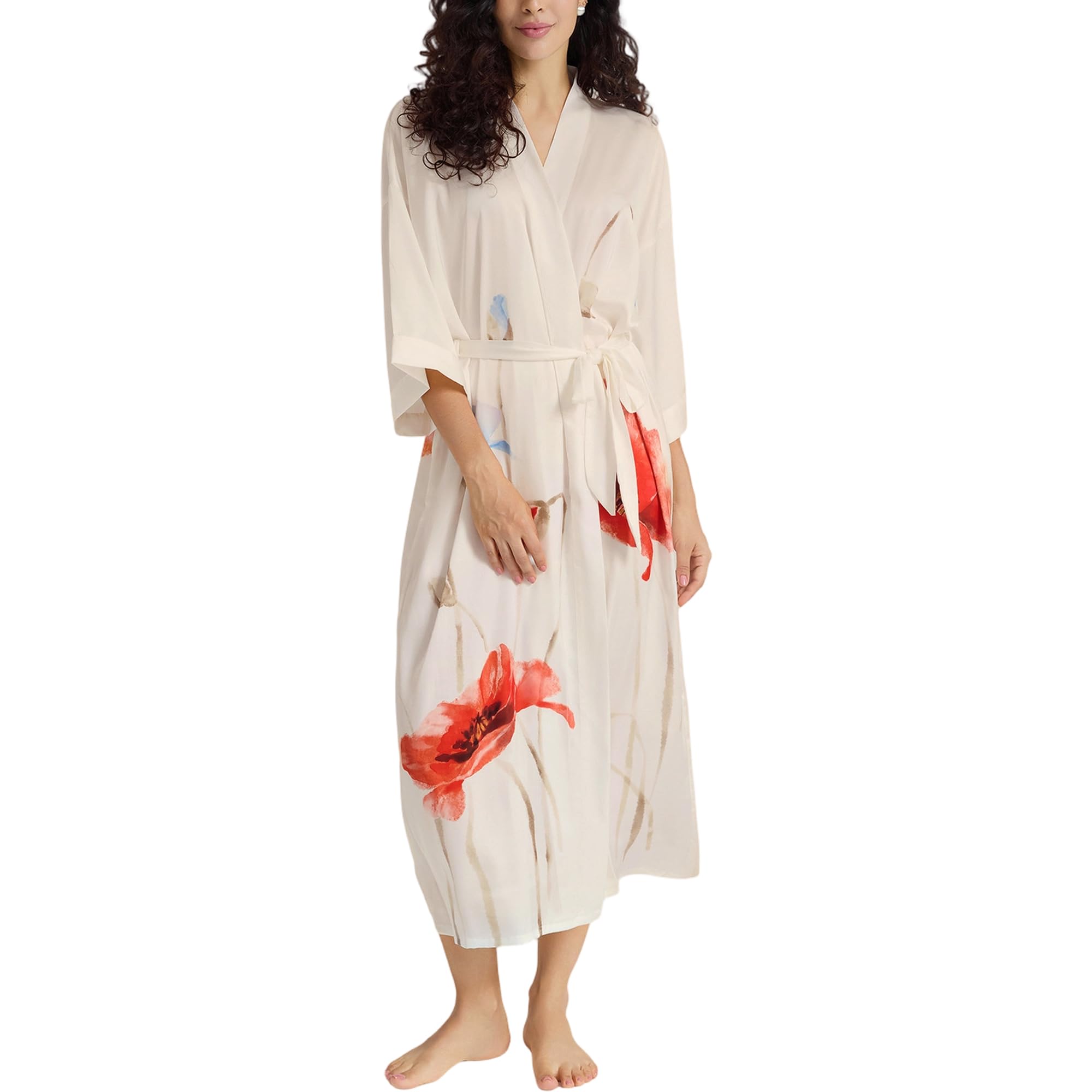 Robe de chambre en satin manches 3/4 le cadeau idéal pour elle