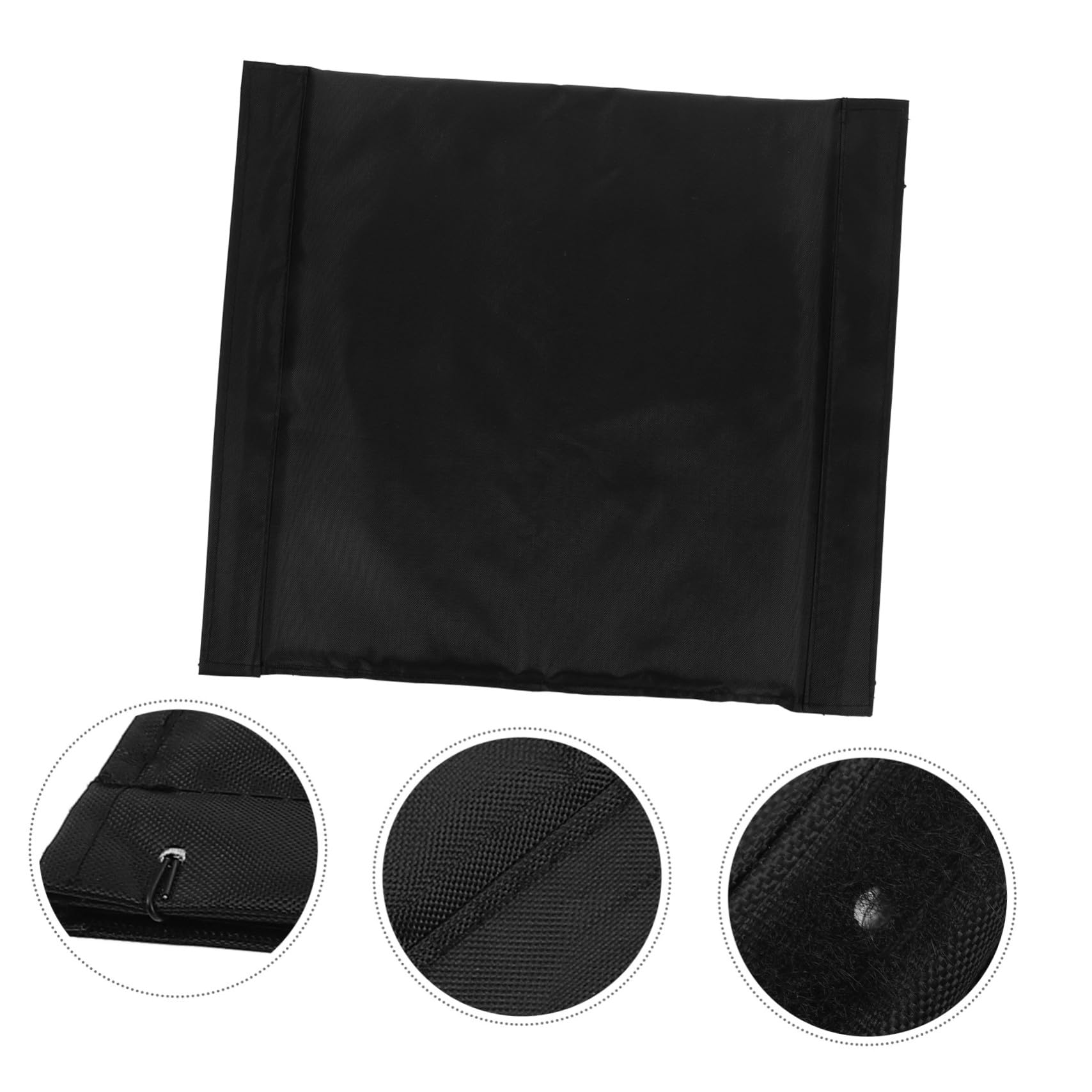 Anneome Cojín de Asiento Transpirable para Silla de Ruedas de Tela Oxford Negra Espuma de Alta Densidad, Fácil de Instalar Verano en Residencias para Personas Mayores