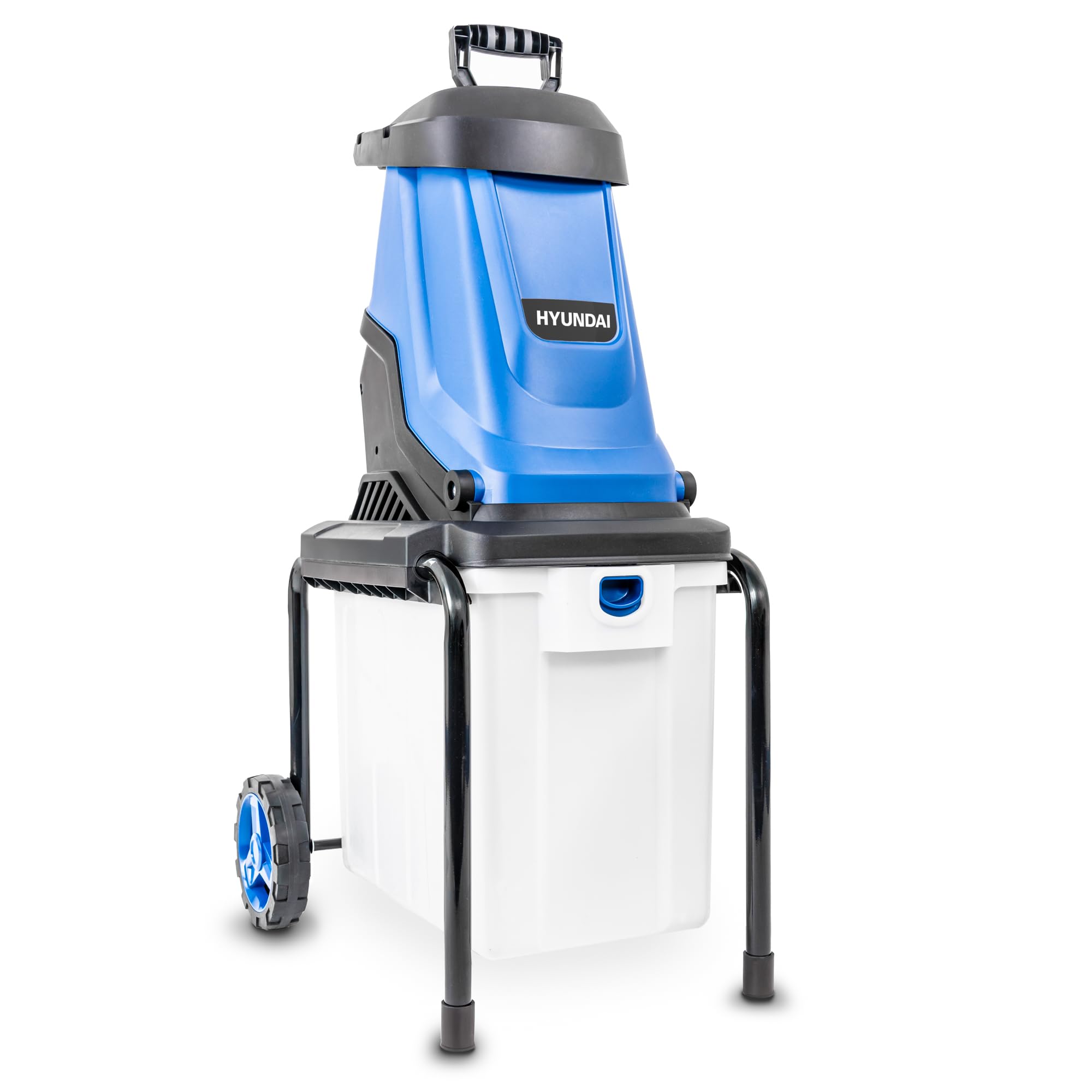 Hyundai Electric Garden Shredder 3000W 230V, 50L Collection Box, Long 10m Power Cable, Lightweight, Portable with Large 7” (180mm) Wheels