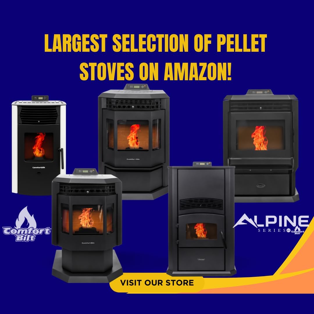 Arctic White Wood Pellet Stove ComfortBilt HP50S Togo Ubuy