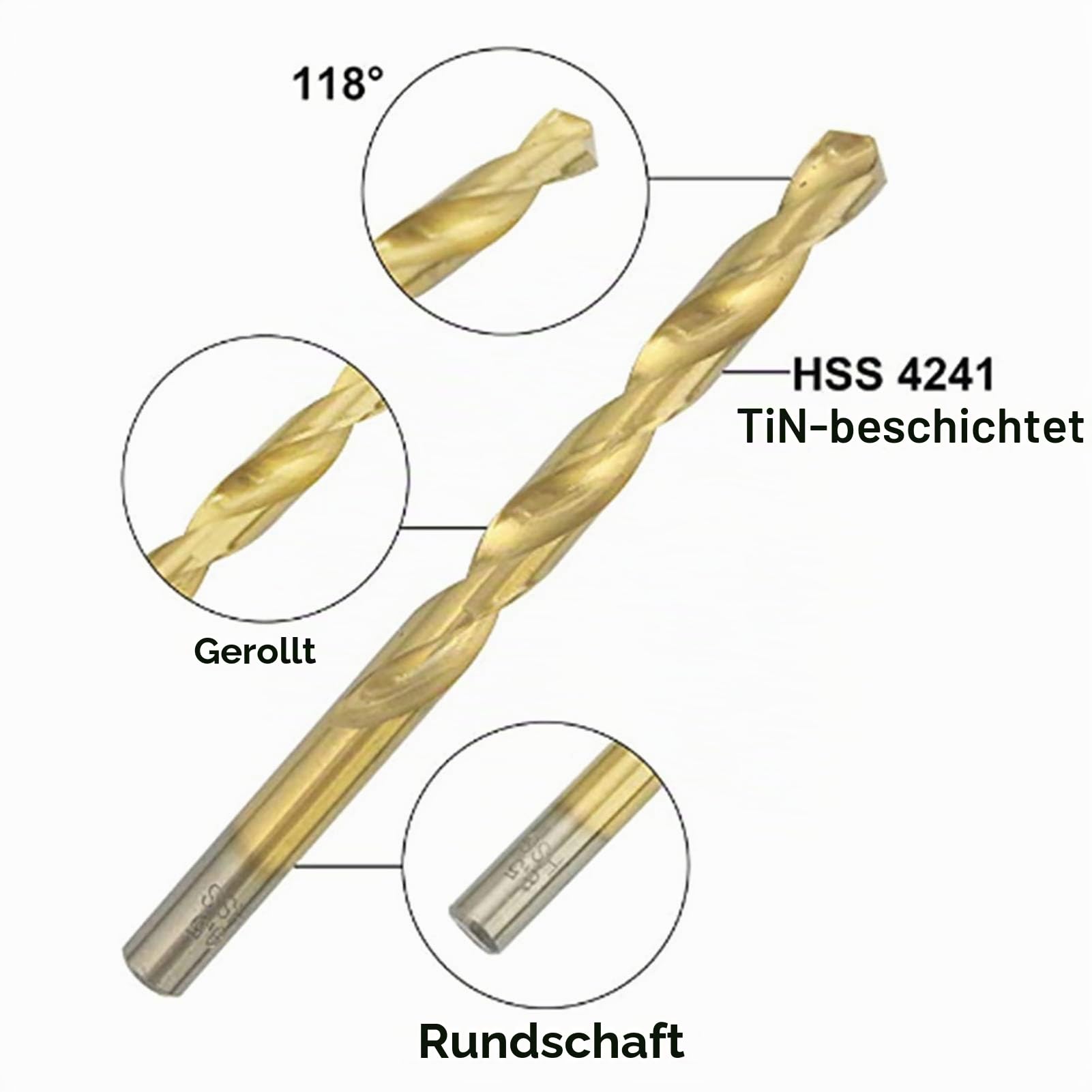99-teiliges Bohrerset mit Titaniumnitrid-Beschichtung (1,0-10mm) – Hochleistungs-HSS-Bohrer für Metall, Holz, Aluminium & Kupfer | Reduzierte Reibung & Hitzebeständig | DIN338 Norm