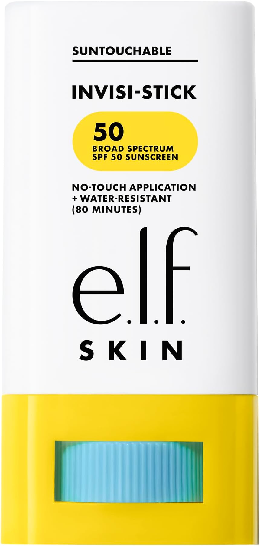e.l.f. SKIN Suntouchable Invisi-Stick SPF 50, Clear Sunscreen For A Natural Finish, Made With Moisturizing Sunflower Seed Oil, Vegan & Cruelty-Free
