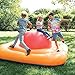 HearthSong Inflatable Bullseye Balance Platform, 7½’W x 7½’L 2¼’H Spinning Top Backyard Toy, 2-Sided Play, 300 lbs. Maximum, Ages 5 and Up
