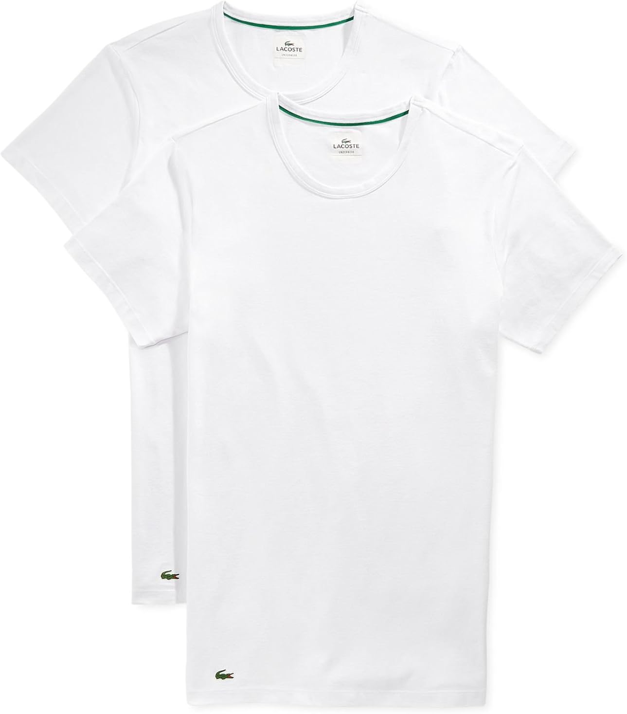 Lacoste Men's Cotton Stretch Crew-Neck T-Shirt (Pack of Two)