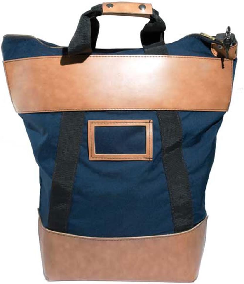 15W x 16H x 7D - Locking Courier Bag - Navy Blue - Stock