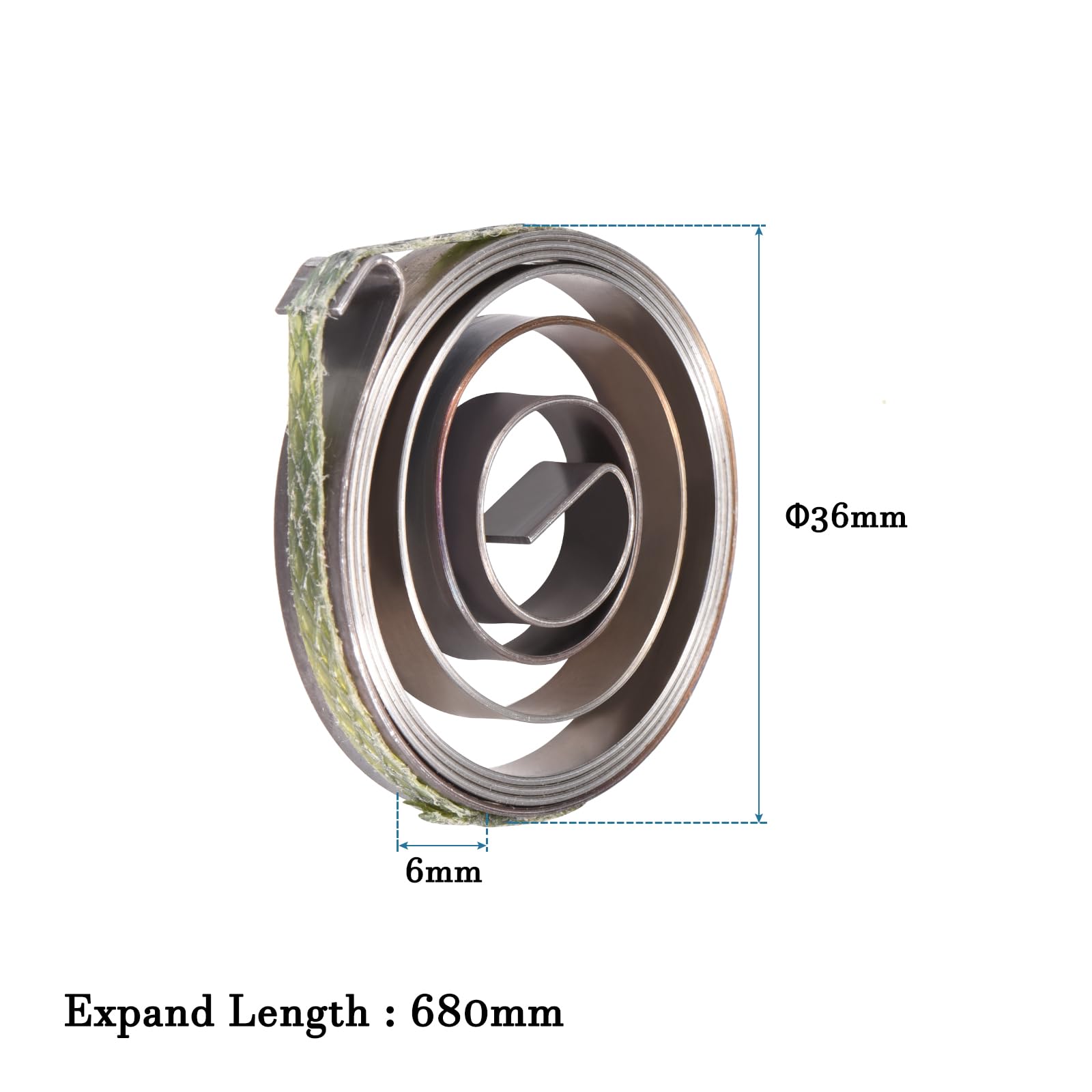 QUARKZMAN 36 x 6 x 0.65mm Piatto Bobina Molla x 2pz Trapano Pressa Penna Feed Return Boil Molla per Trapano Pressione, [Bronzo Tono]