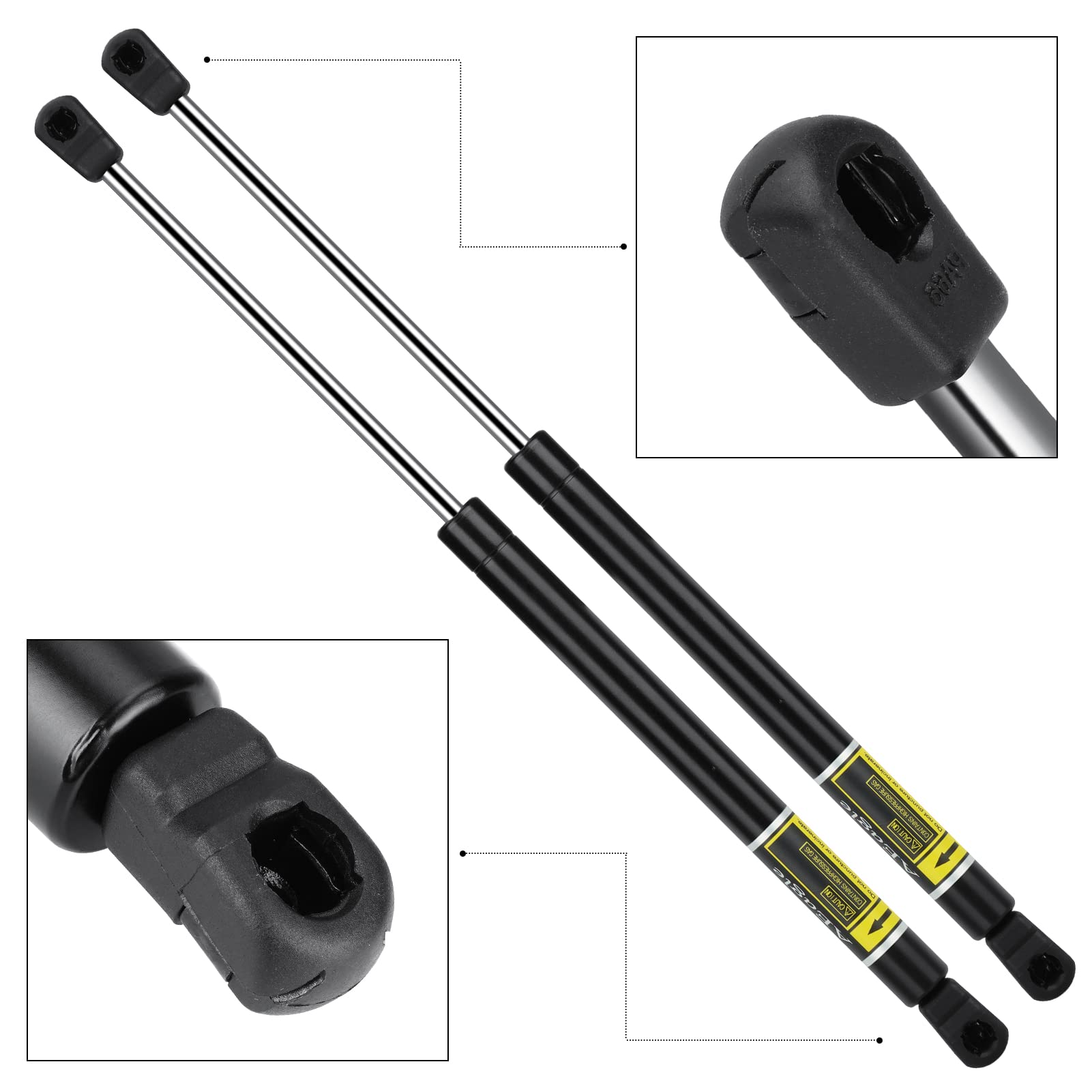 Pair (2) Front Hood Lift Supports/Gas Struts For 1996-2001 Infiniti I30 | 1-Year Warranty