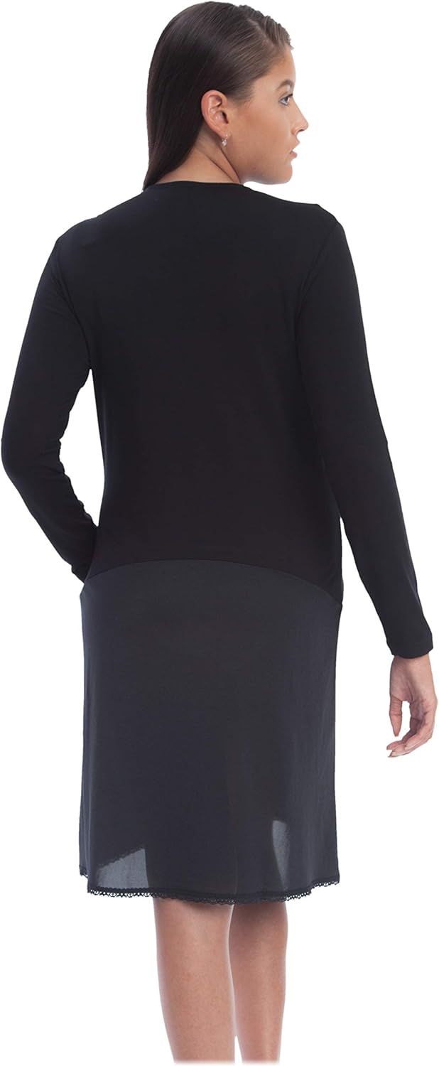 Gemsli Womens Modal Long Sleeve Shell Slip FK312