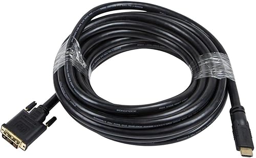 Monoprice Cable adaptador HDMI a DVI de alta velocidad 22AWG CL2 de 25 pies - Negro