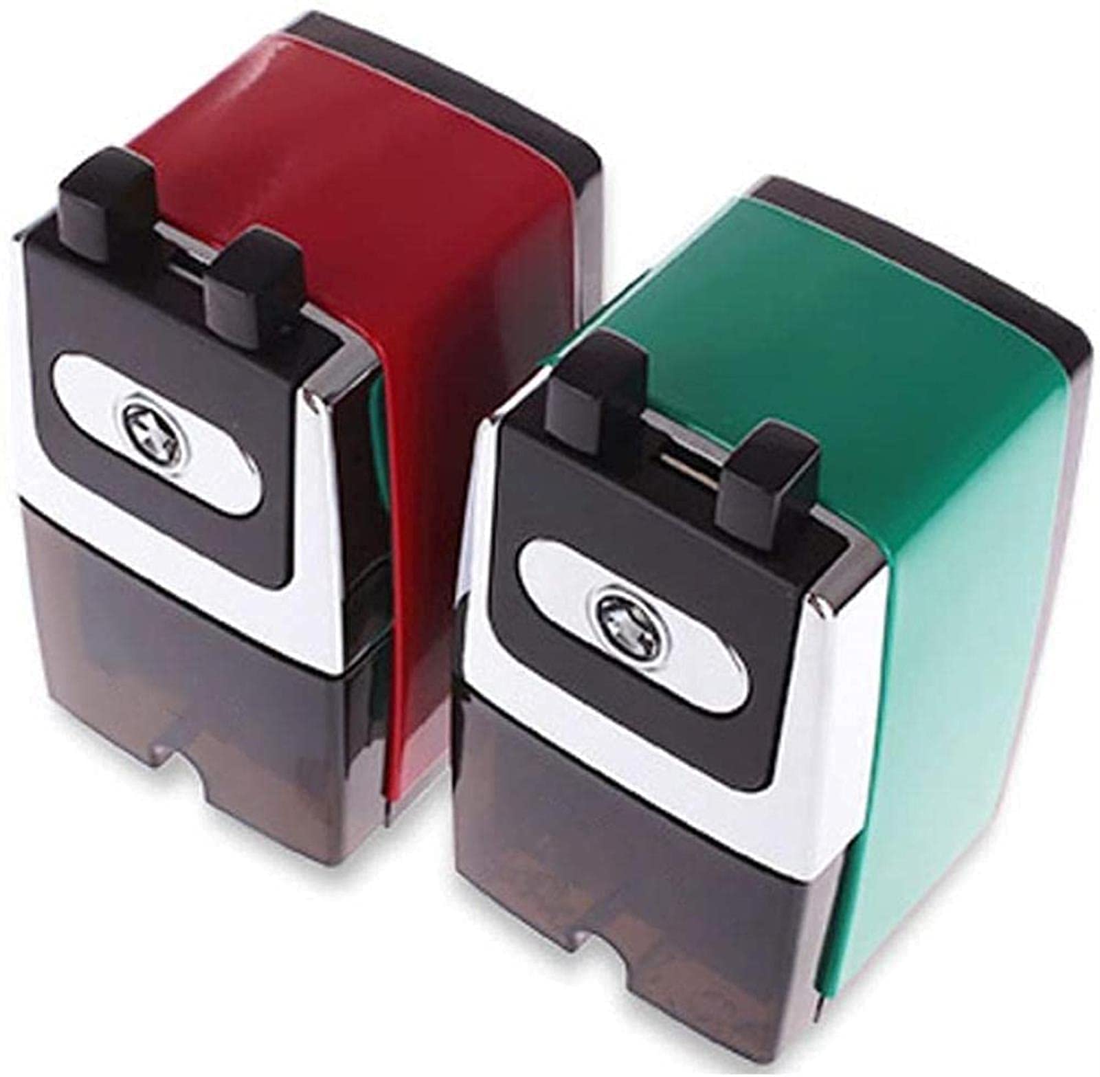 Stiftspitzer, Cartoon-Bleistiftspitzer, Handkurbel, manuelle Spitzer, Cutter, Schreibwaren, Rot/Blau