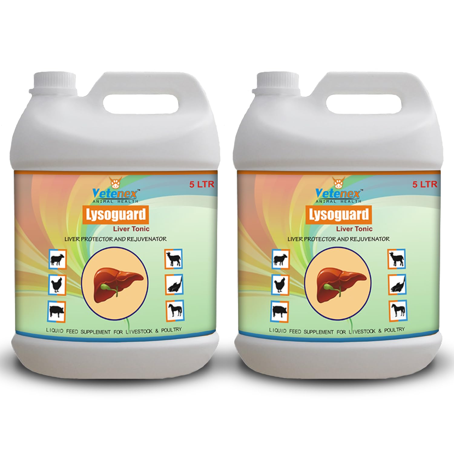 VETENEX Lysoguard - Liver & Digestive Tonic for Cattle, Buffalo, Cow, Goat, Pigs, Poultry & Livestock Animals (5Ltr x 2) Combo - Pack of 2 (B09QMKQNX3) Amazon Price History, Amazon Price Tracker