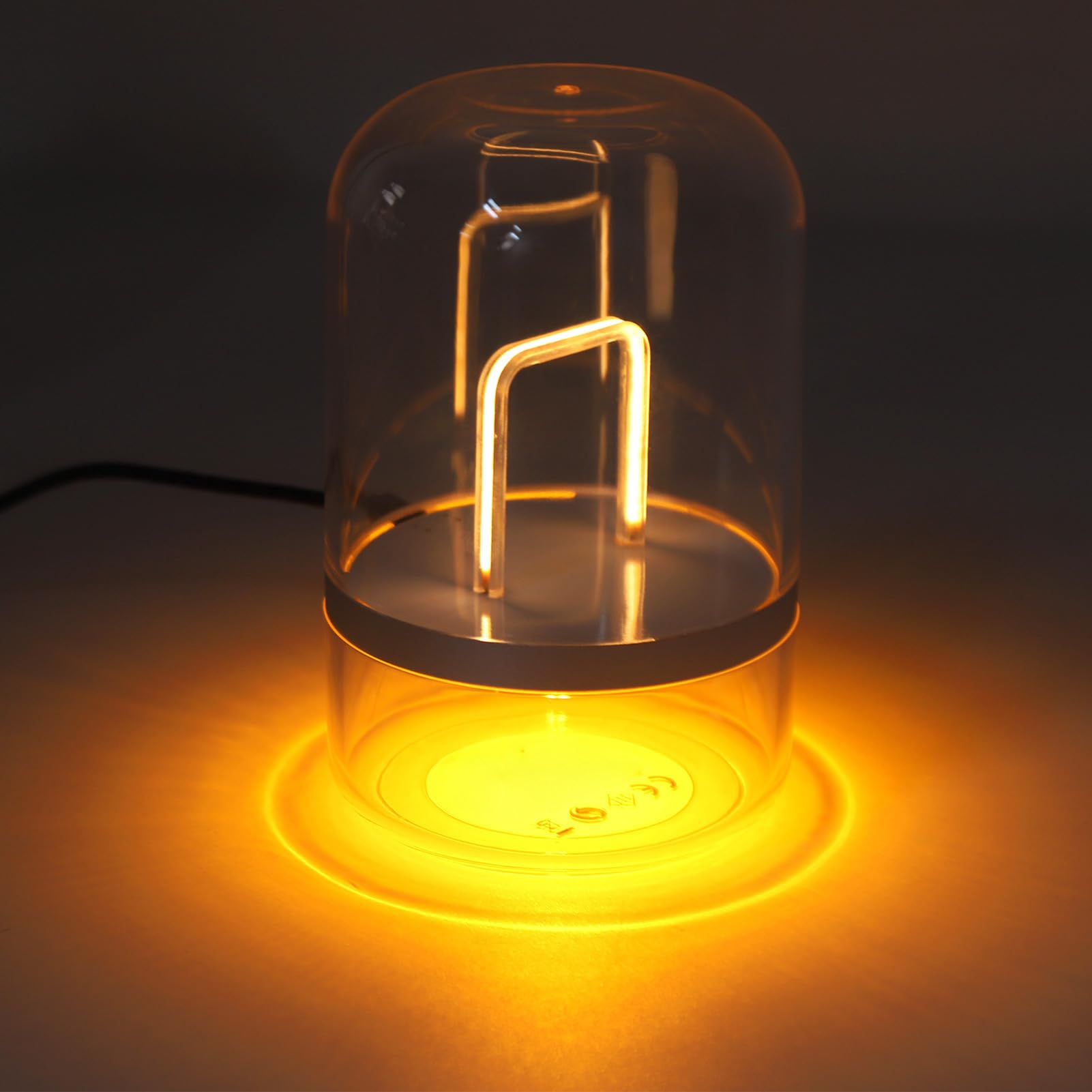 CHICIRIS Lámpara Táctil de Detección Remota de Larga Distancia para Aplicación, Lámparas de Noche de Mesa Interactivas, Iluminación Sincronizada, Adecuada para Parejas, PC de Alta Transparencia