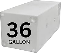 Ameri-Kart 36 Gallon RV Fresh Water Tank - BPA-Free Cube Potable Storage for RVs, Campers, Trailers | 37x16x15in WT-5549