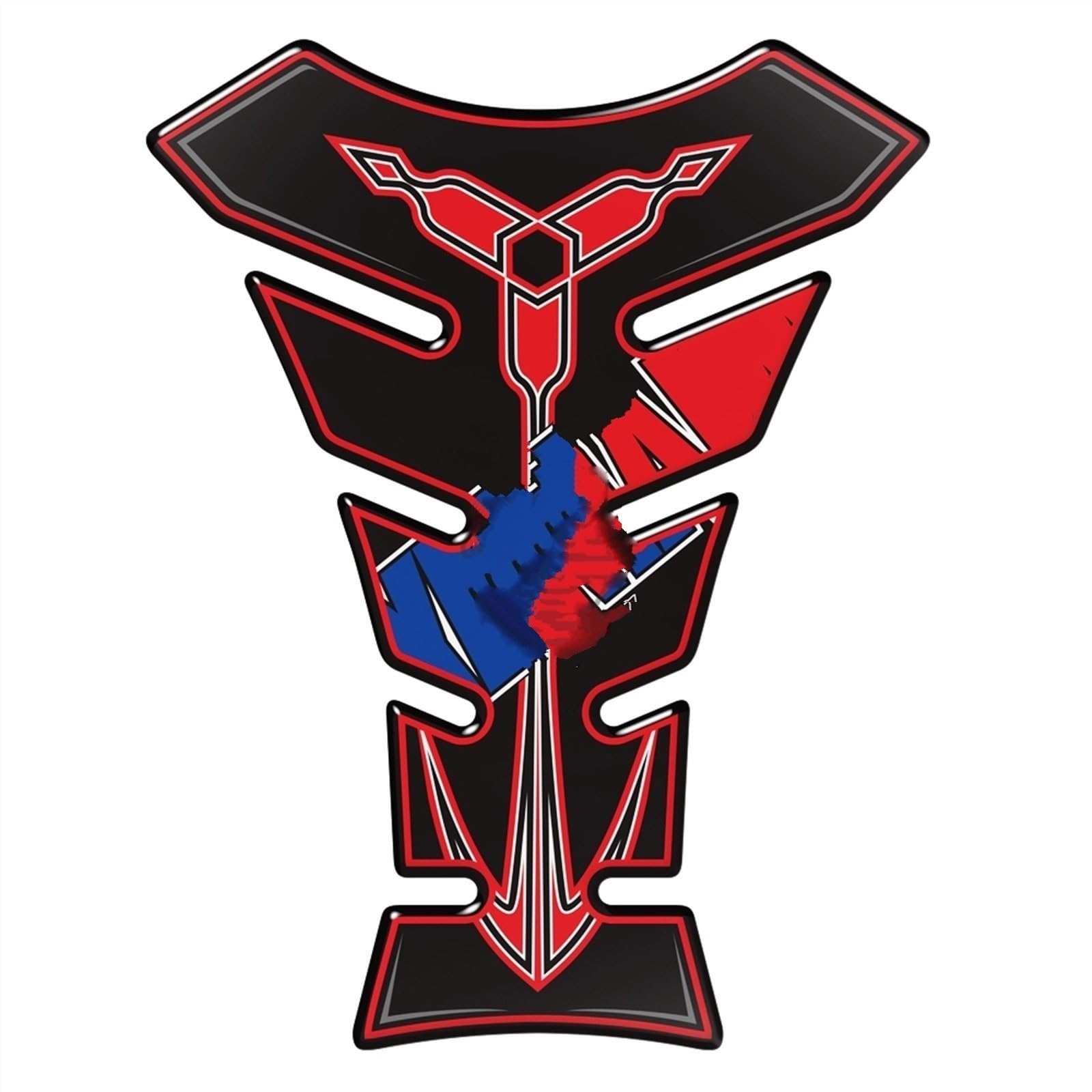 Motorcycle Tank Fish Bone Decoration Stickers Pad for Hornet CB599 CB600 CB900 CB1000 CB1300 Carbon-Look(Color6)