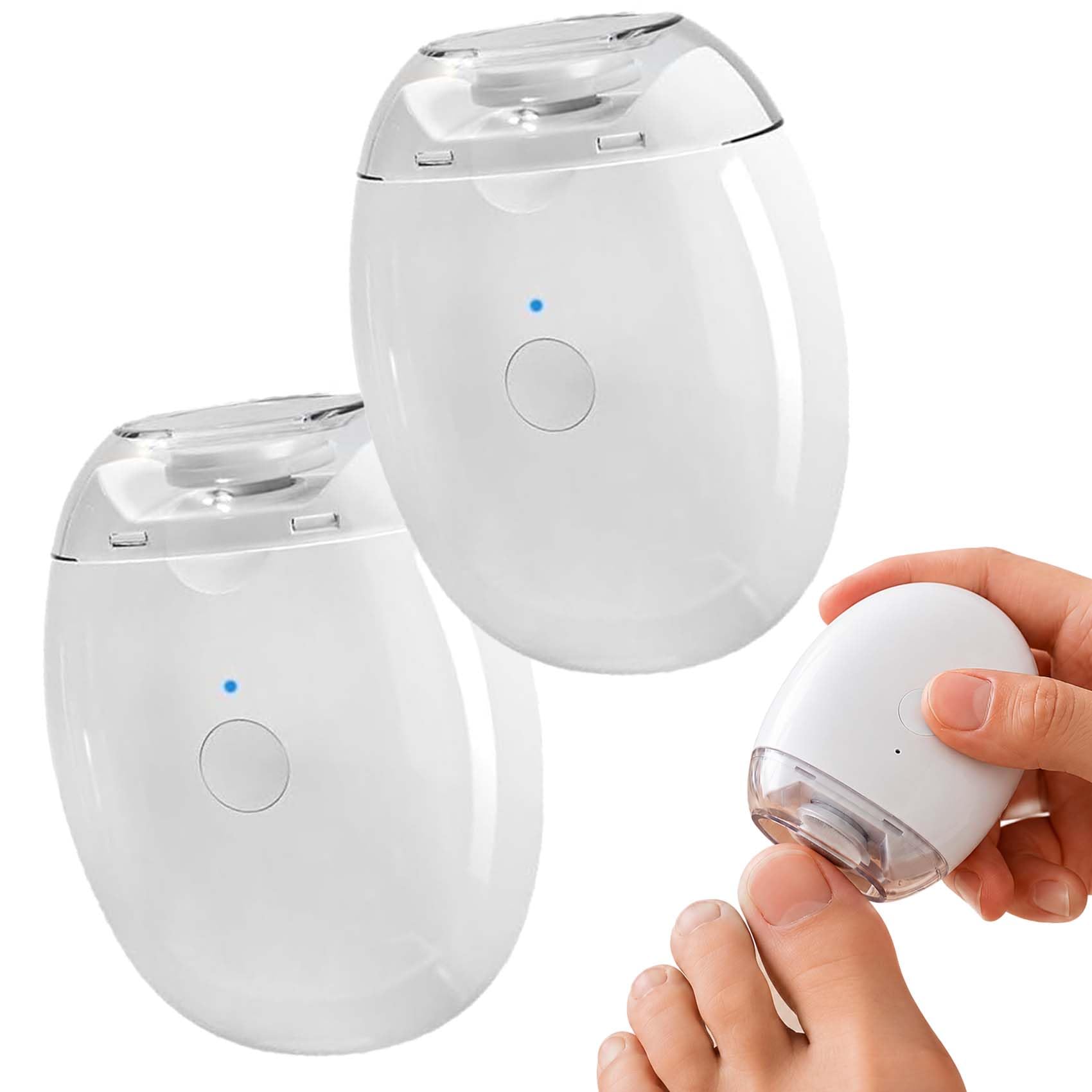 Sanonail Nagelschneider, 2027 NEU Sanonail Nagelfeile Elektrisch, Drei Geschwindigkeitsstufen, MüHelos Und Praktisch FüR Den Gebrauch Zu Hause (2pcs)