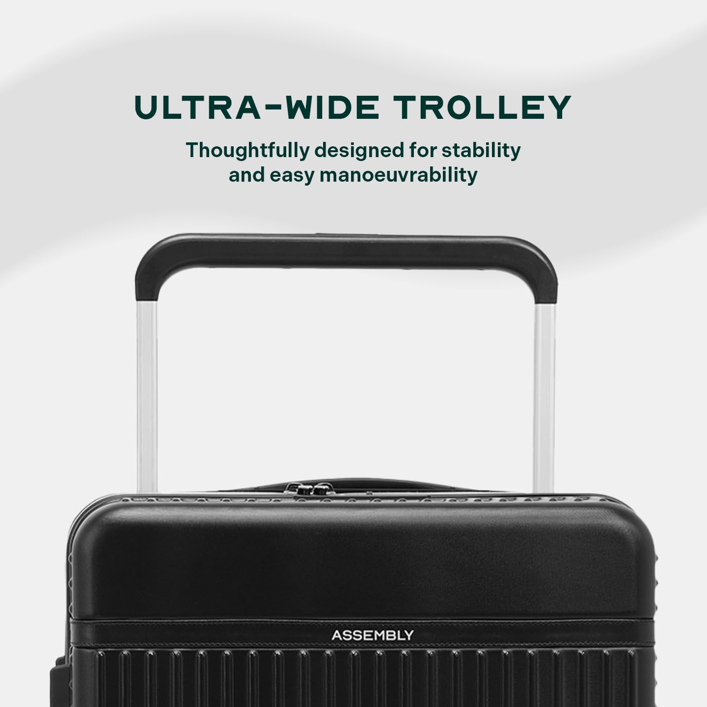 Equipaje duro de montaje | Bolsa de carrito de asa ancha de alta calidad con bloqueo TSA integrado y ruedas sin ruido, negro, Cabin 20 Inches, Equipaje