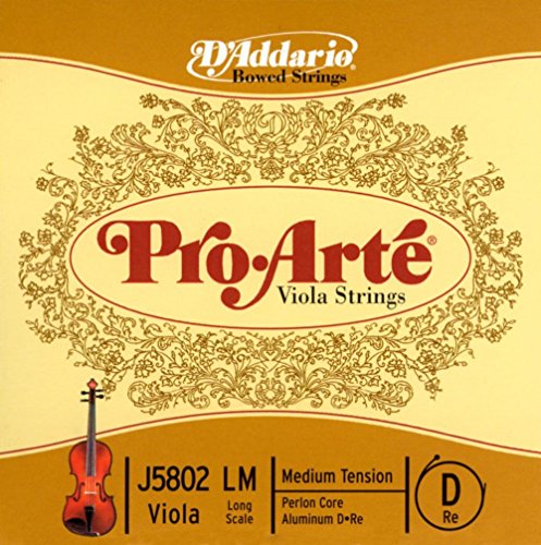 D'Addario ダダリオ ビオラ用 バラ弦 Pro・Arte D線 Long Scale J5802 LM Medium Tension 【国内正規品】