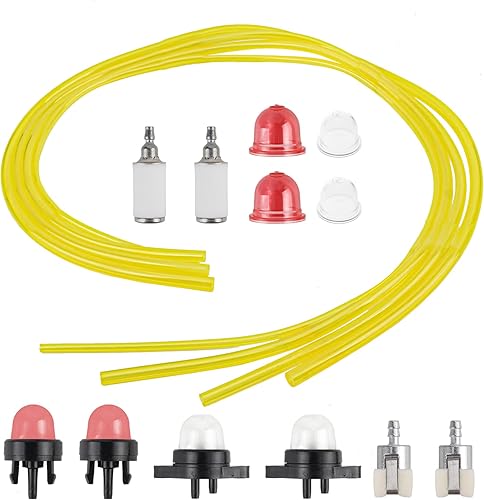 Miniatura 6 de Fuel Lines 530095646 - Filtro de combustible para motosierra Hus Ryobi Homelite Craftman, cortadora de cuerdas, soplador de hojas de 2 tiempos Echo
