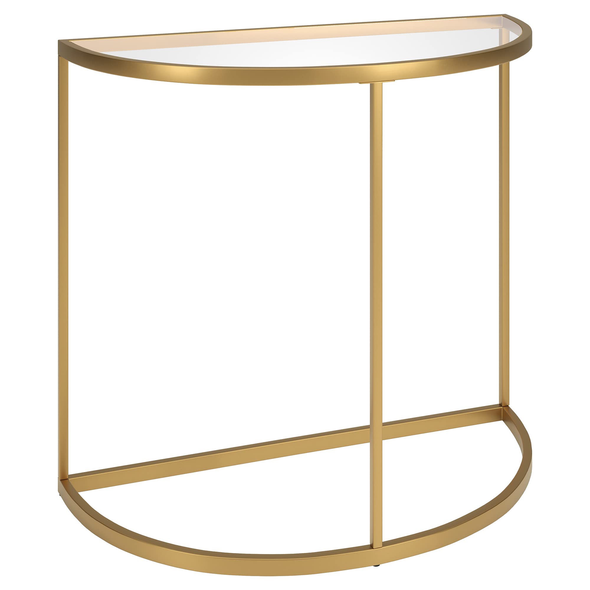 Henn&Hart Verlaine Console Table, 32" Wide, Gold