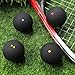 Garneck 4 Pcs Multi-Dot Squash Ball Set: Professional Single Yellow Red Blue Double Yellow Dots Squash Ball High Bounce Racketballs for Sports Training Enhance Reaction Speed