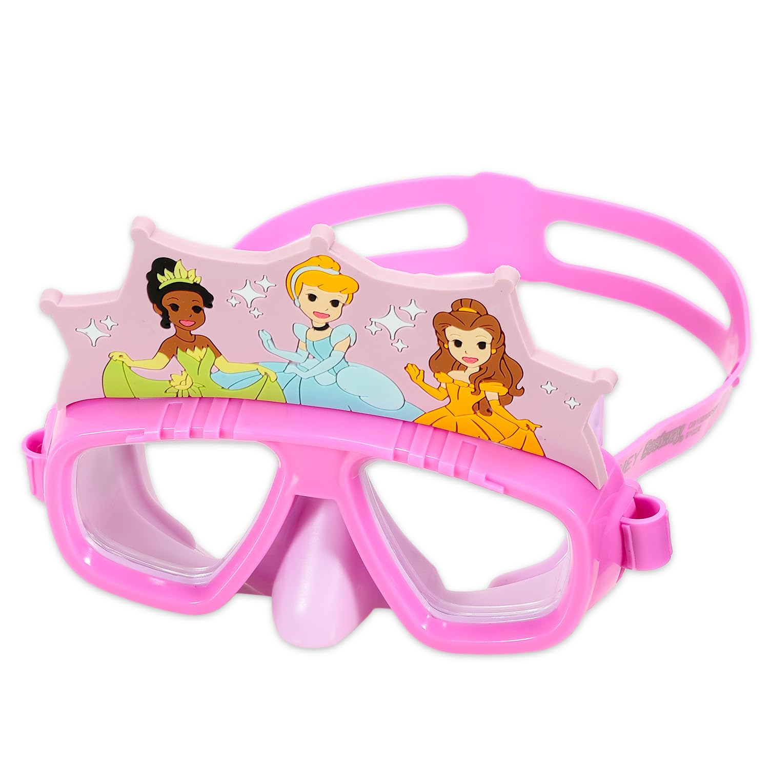 Disney Prinzessinnen-Schwimmbrille für Kinder – Paket mit thematischen Schutzbrillen für Schwimmen, Pool, Strand, mehr Plus-Aufkleber, Disney Prinzessinnen-Poolzubehör für Mädchen