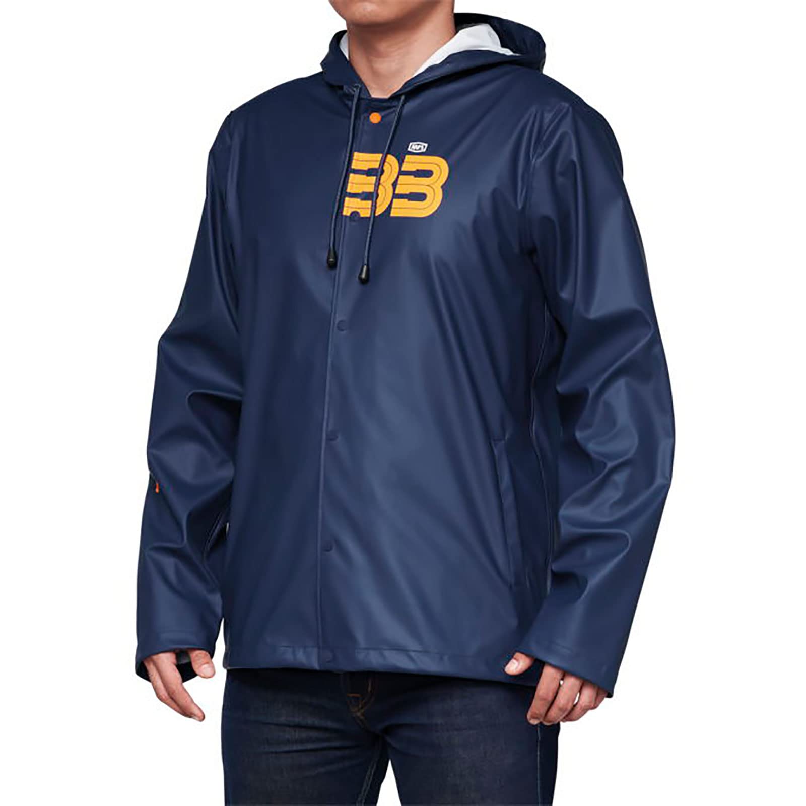 100% Men's BB33 Mala Hooded Jackets,Medium,Navy