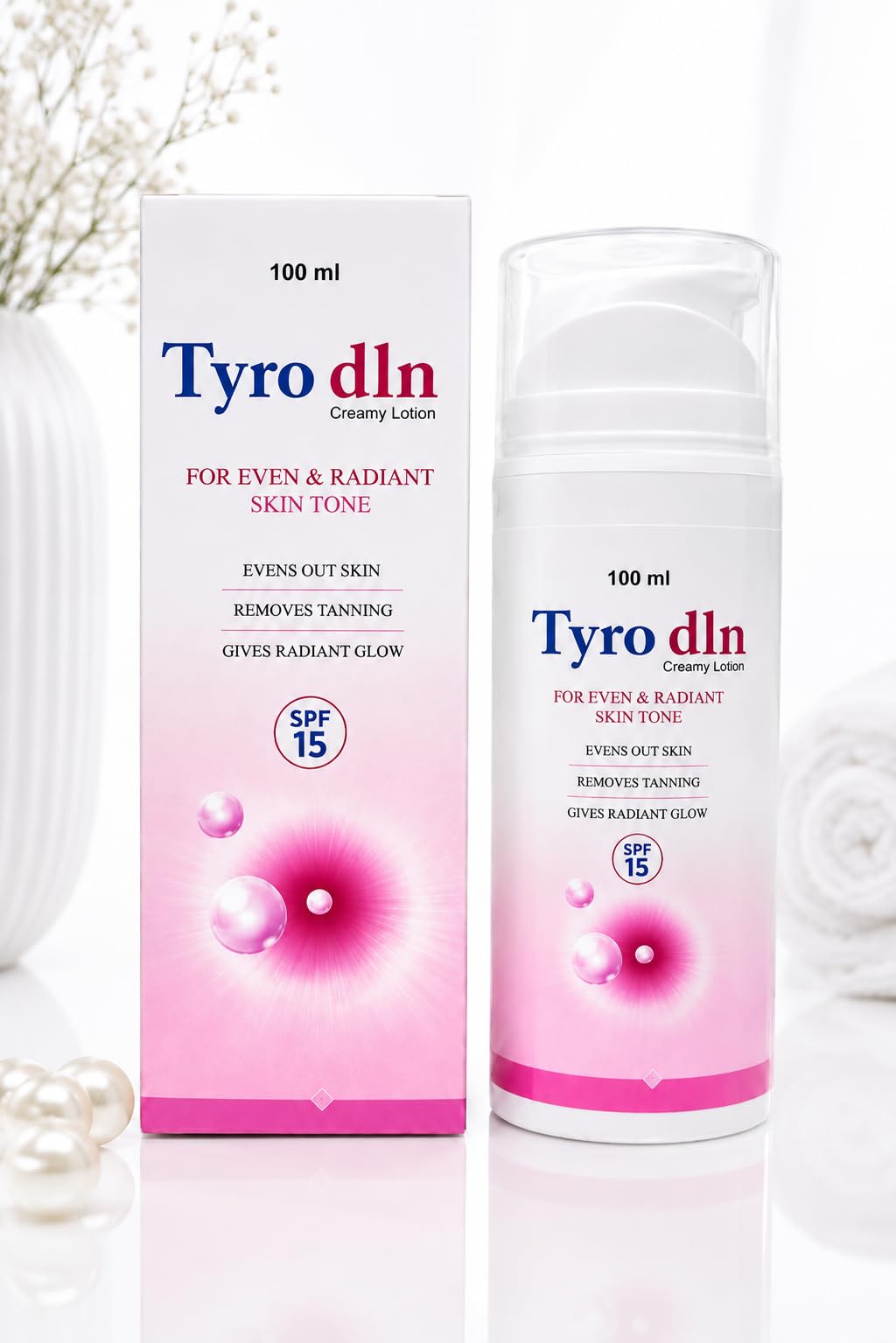 Tyrodln Creamy Lotion SPF 15 for Even & Radiant Looking Skin | Daily Face & Body Moisturizer | Helps Improve Skin Tone Appearance & Reduce the Look of Tan | Lightweight Hydrating Lotion | 100 ml-image-19