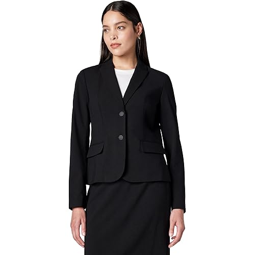 Calvin Klein Women's Two Button Lux Blazer (Petite, Standard, & Plus)