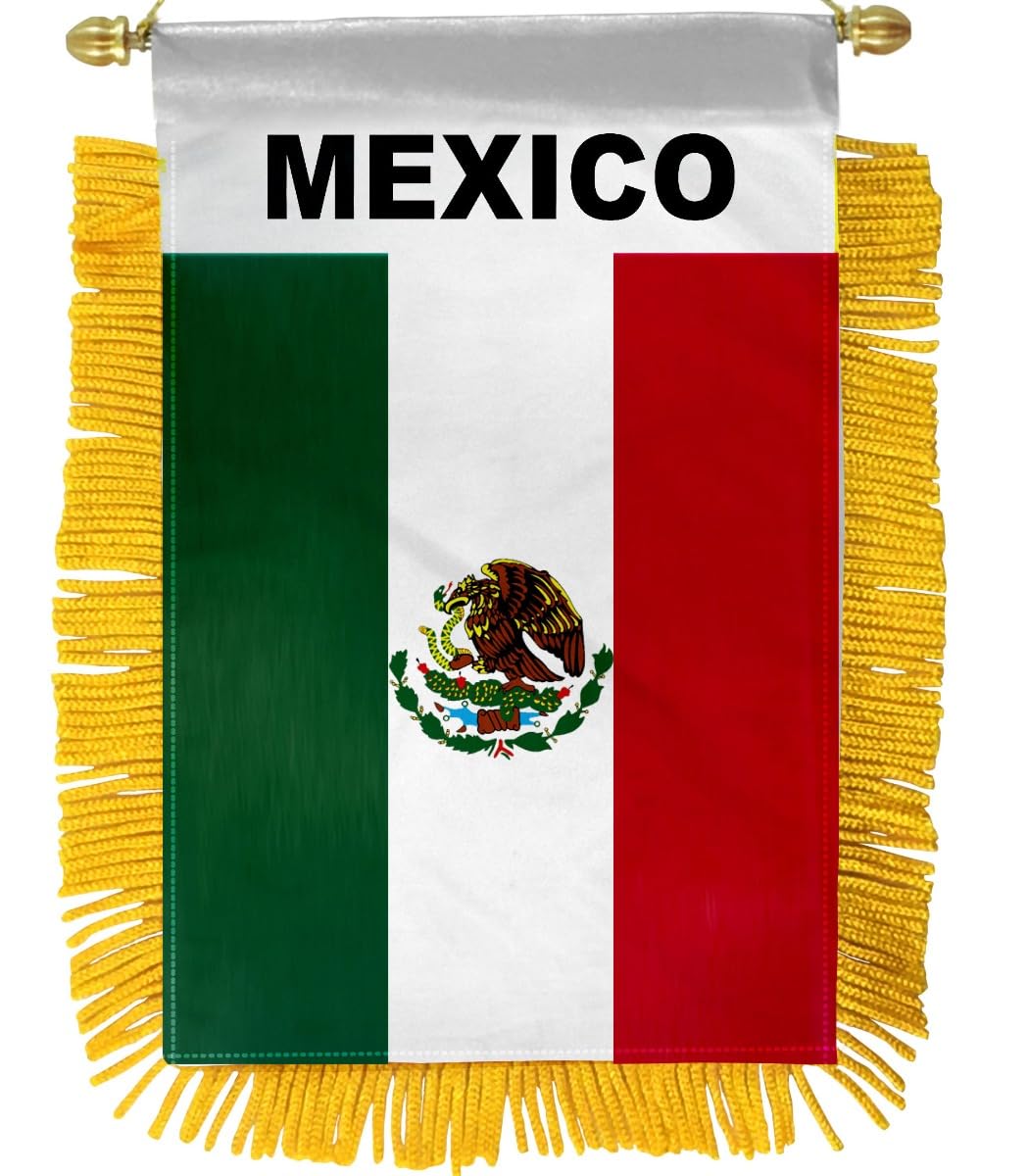 Mexico Mini Banner - International Country Pride Car Display