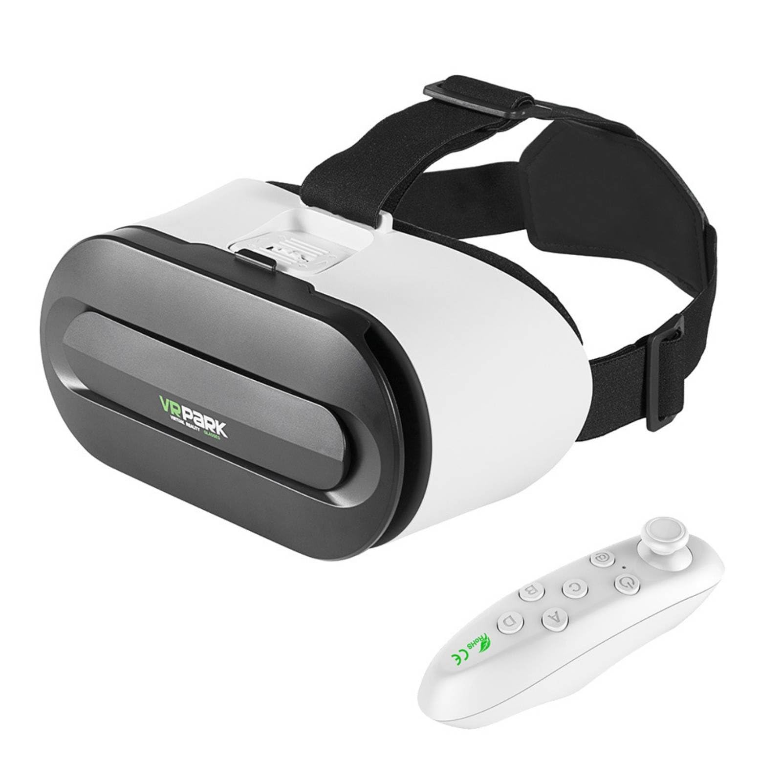 Immersive Experience Head Mounted VR Headset Wide Compatibility 3D VR Headset Comfortable Wear Mobile Device Add-on for Gamers, Gaming, Movie Watching, V8-y1 White-picture-11