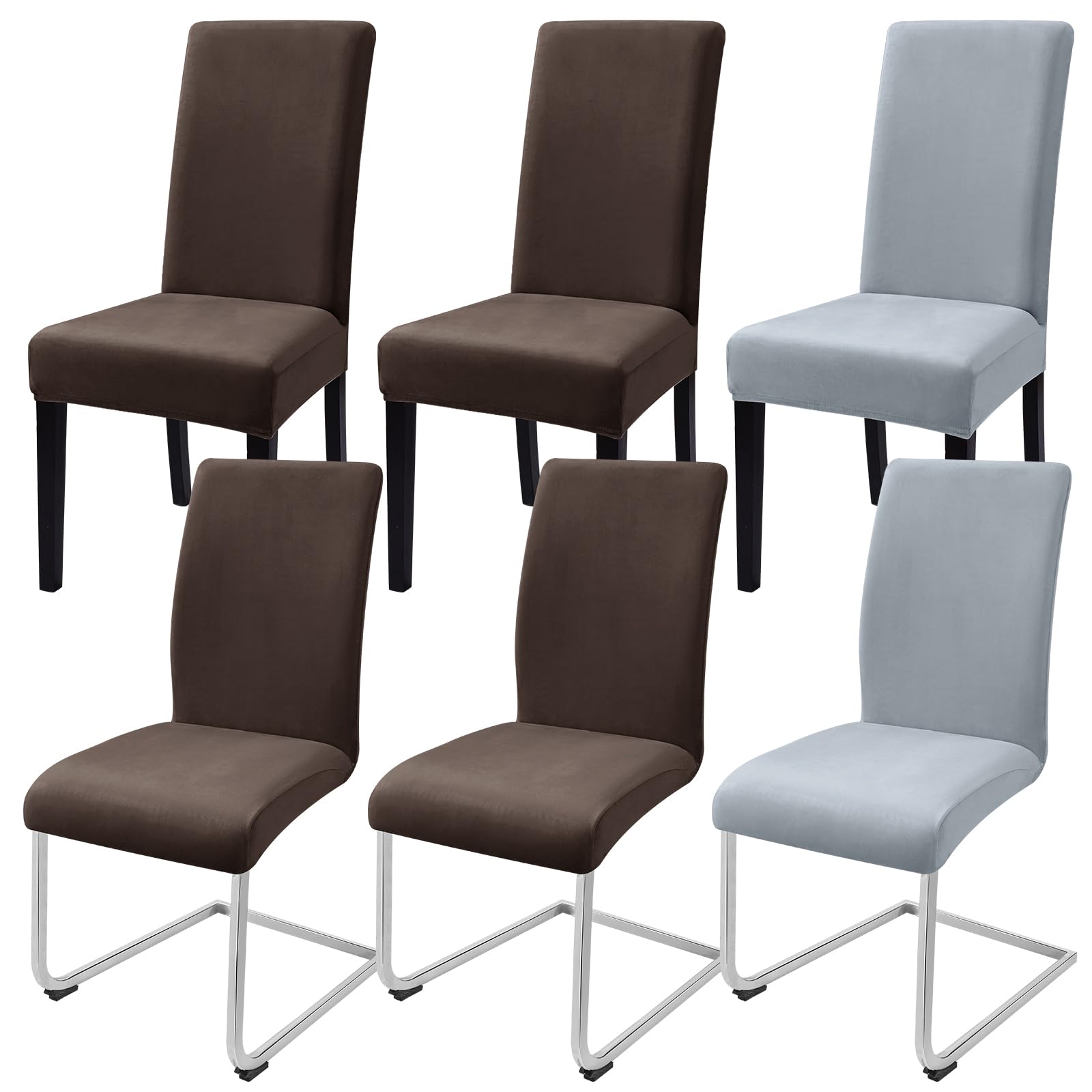 Housses de chaise en velours chic Alishomtll pour banquet de salle à manger