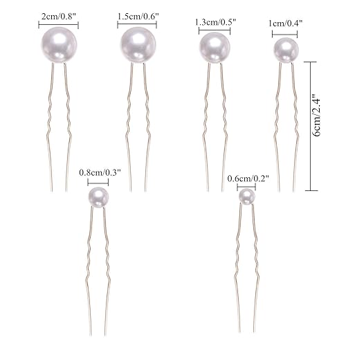 Miniatura 7 de inSowni Paquete de 26 peines laterales dorados para bodas y novias+horquillas en forma de U, pasadores para el cabello, pasadores de hojas, flores,