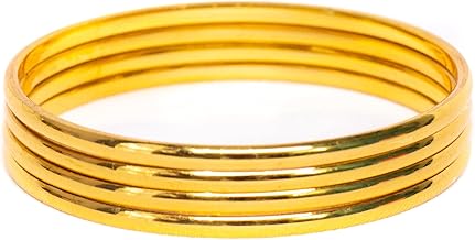 Swara Creations Traditional Metal Gold Plated Handcrafted Bangles|For women and Girls