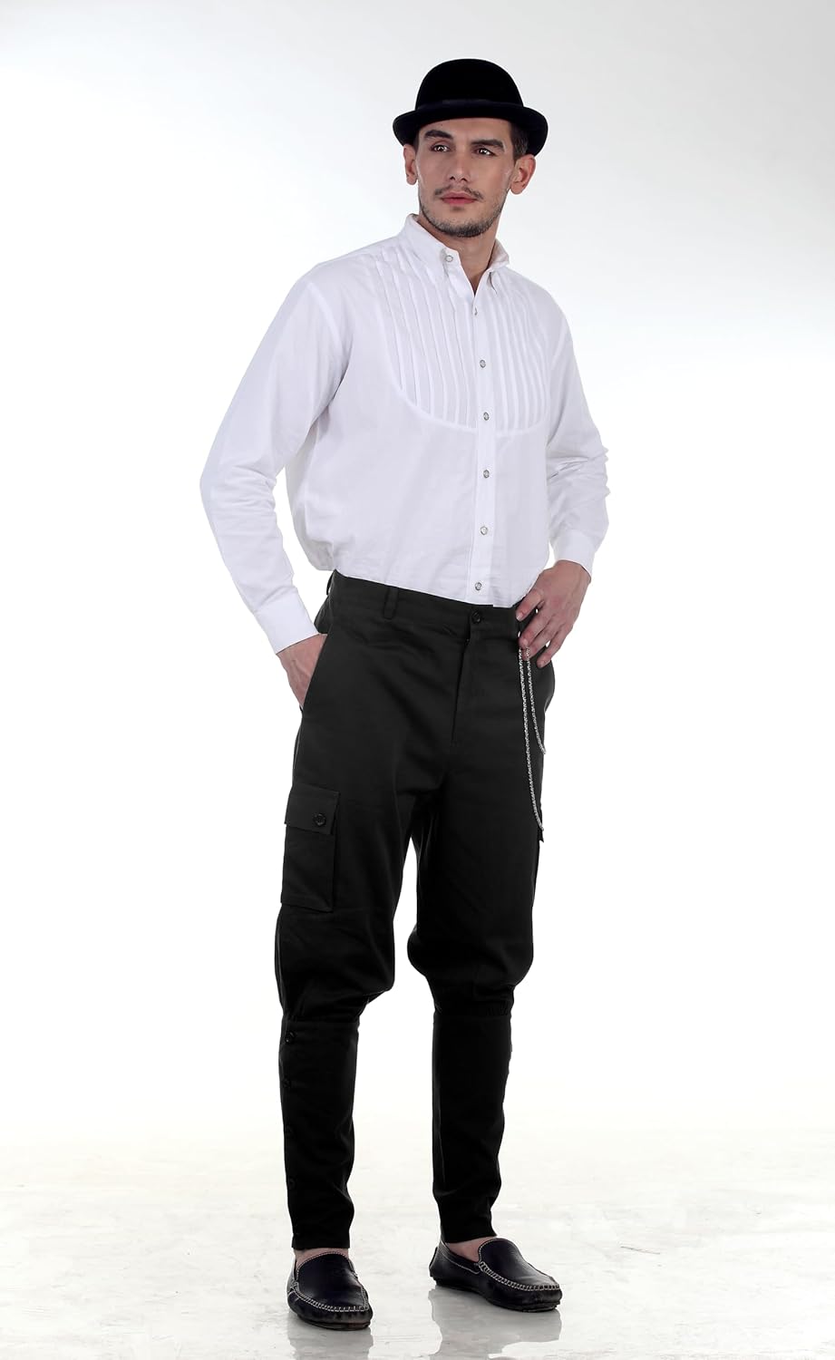 ThePirateDressing Steampunk Victorian Cosplay Costume Mens Airship Pants Trousers - Image 6