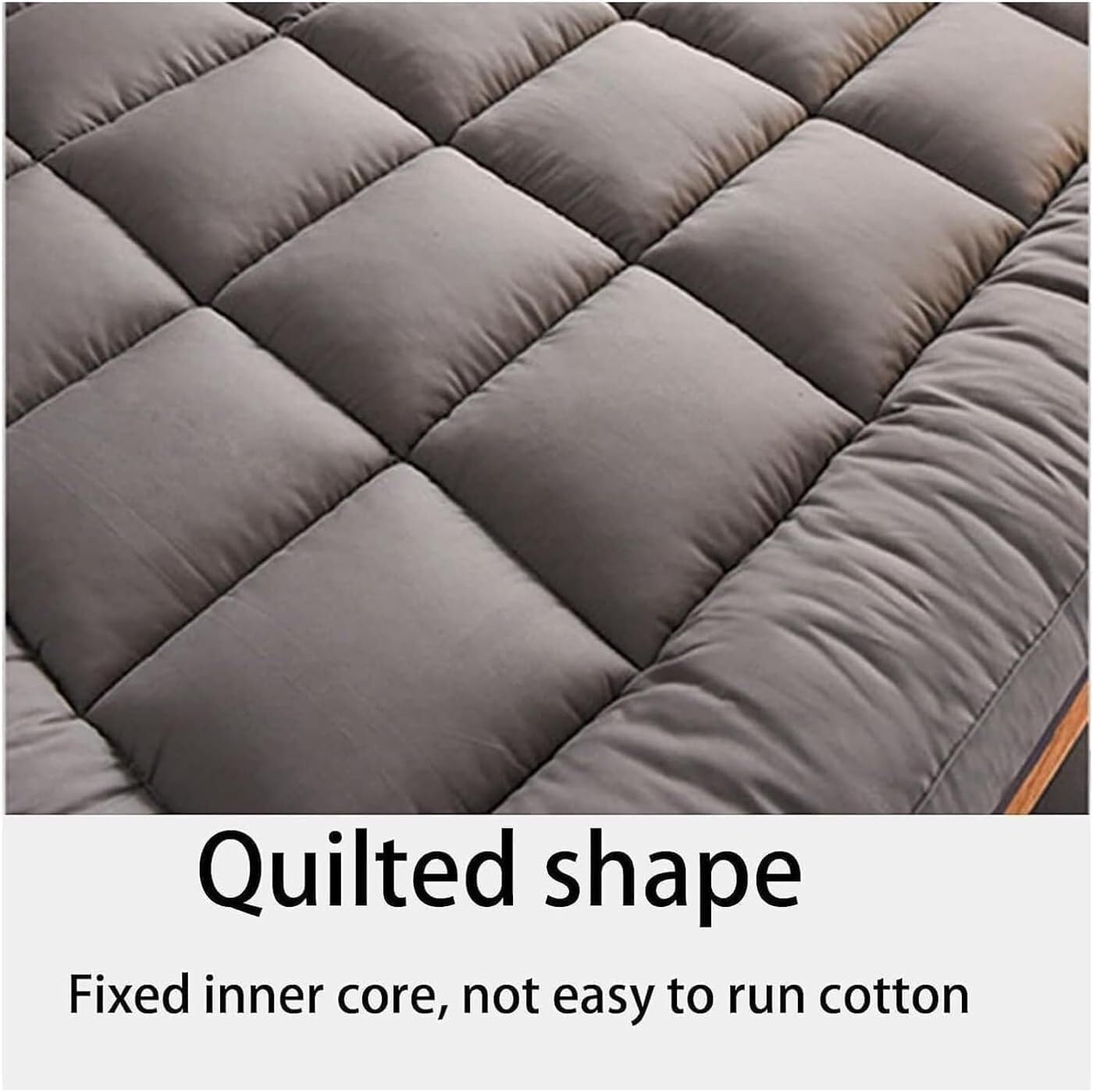 Materasso futon giapponese in cotone, pieghevole, per letto da terra - Queen/Full/Twin con supporto ergonomico, portatile per dormitori/campeggio/camere degli ospiti(Gray,120x200cm)