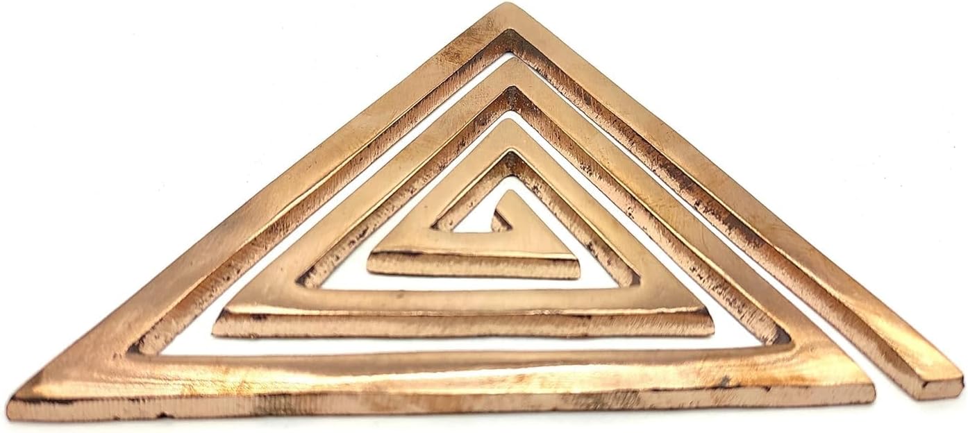 Copper Helix | Copper Helix (South-East) Main Door Entrance | Dosh Correction | Size - 3 Inch | Pack of 3 I Copper Helix