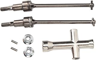 Uxsiya 1/16 Rc Car Front Drive Shaft Metal Front Drive Shaft Cvd Parts for Scy 16101 16102 16103 16201 1/16 Rc Car Upgrade Parts Ideal Parts Replacement