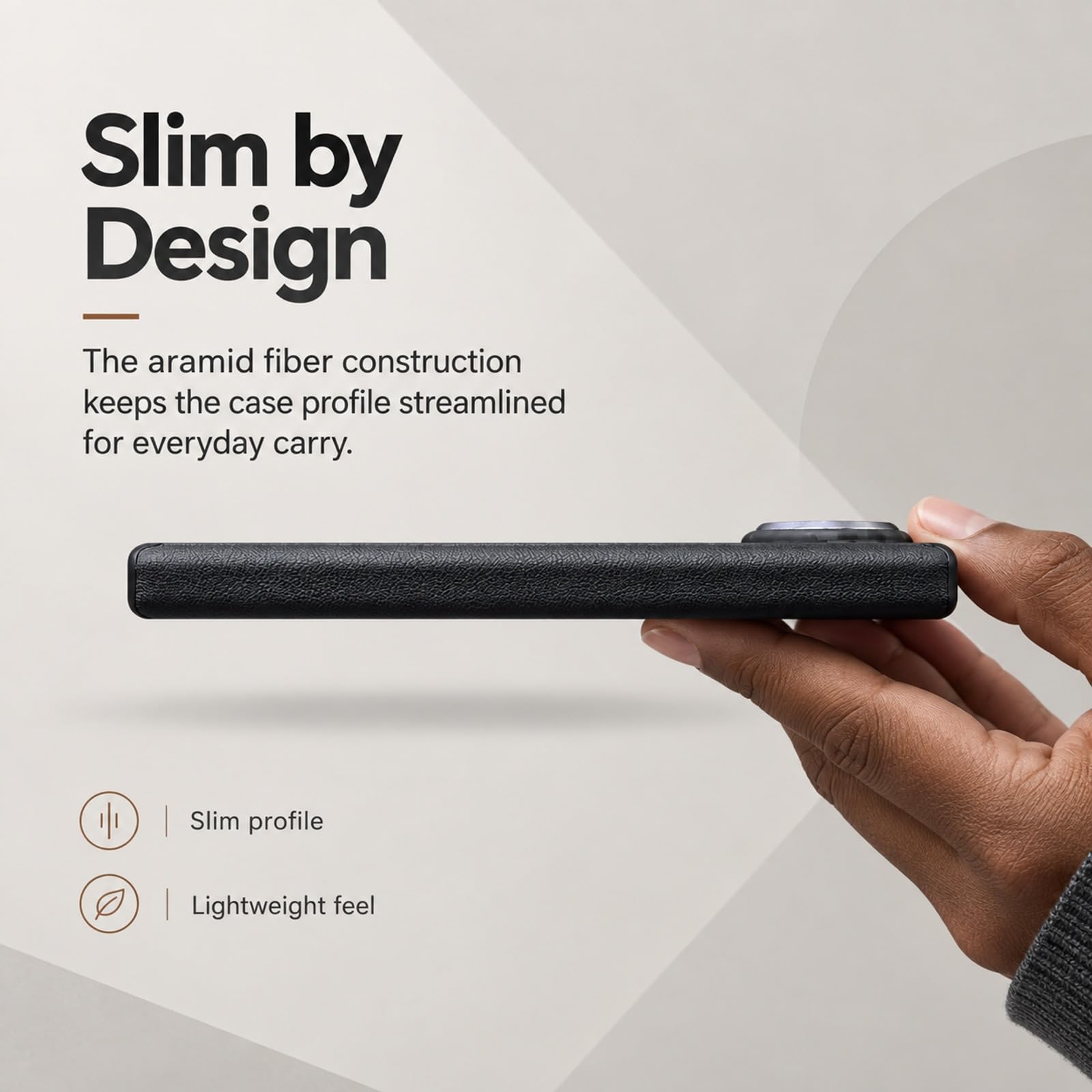 Generico Custodia con Protezione Cerniera per iPhone Duo, Controllo Ombra