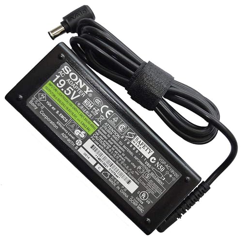 19.5V 4.7A 90W AC Power Adapter Charger for Sony Vaio Series PCG-3J1L PCG-7Y2L PCG-61215L PCG-61315L PCG-61317L VGP-AC19V20 VGP-AC19V10 VGP-AC19V12 VGP-AC19V19 VGP-AC19V21 VGP-AC19V23 Laptop Charger