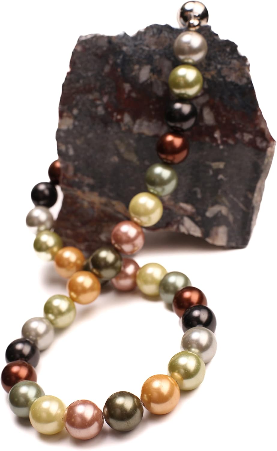 12mm Multi Color South Seashell Pearl Necklace with Magnetic Clasp 16-38" choice, Bridal,Evening wear, party, Elegant gift