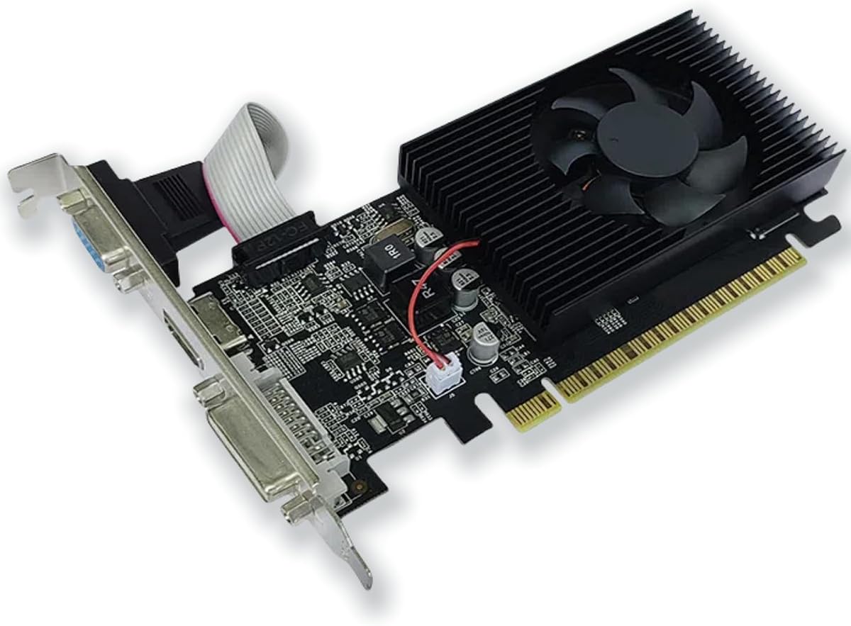 XUANMO GT 730 Low Profile PC 4GB Graphics Card DDR3 DirectX 11 128 Bit, VGA/DVI-D/HDMI, PCI Express 2.0 x 16, Nvidia Video Card, Computer GPU