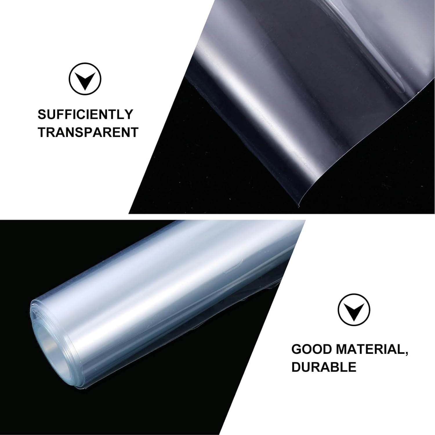 ULTECHNOVO Car Paint Protection Film 2pcs 20x100cm PVC Auto Anti Scratch Sticker Car Bumper Paint Protective Film for Exterior
