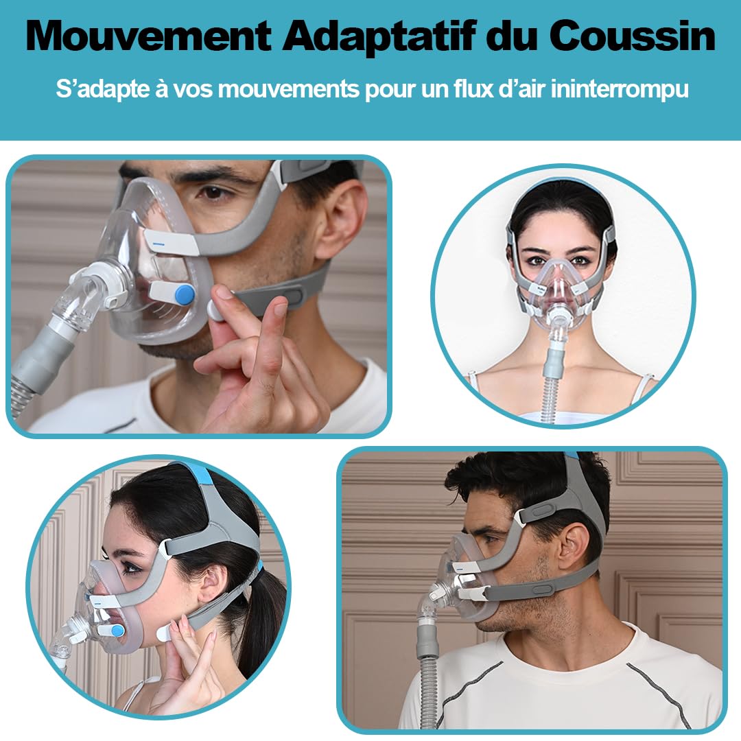 Coussin de rechange AirFit F20 pour masque F20, accessoire pour masque d’apnée du sommeil, masque AirFit F20, contenu : 1 coussin F20 (taille – Petite)
