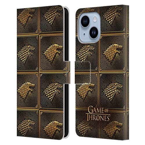 Étui cuir Game of Thrones Stark pour iPhone 14 Plus : protège des chocs et remplace le portefeuille