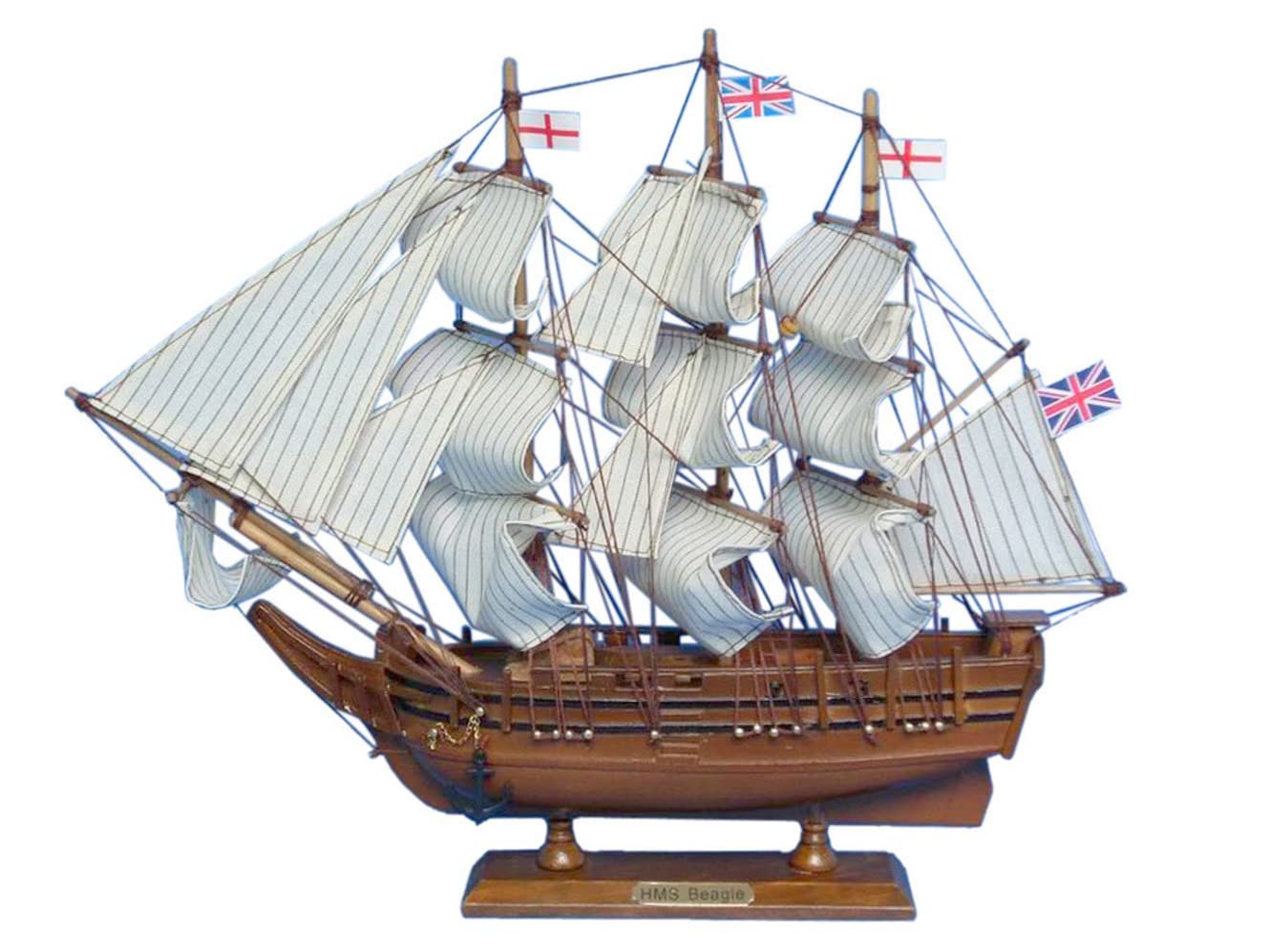 Amazon.com: Hampton Nautical Darwin's HMS Beagle Tall Ship, 14