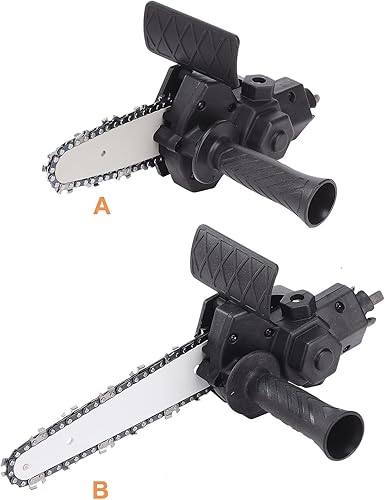 Miniatura 2 de Firlar Herramienta de modificación de motosierra eléctrica, kit de fijación de motosierra portátil de 6 pulgadas, taladro eléctrico a adaptador de