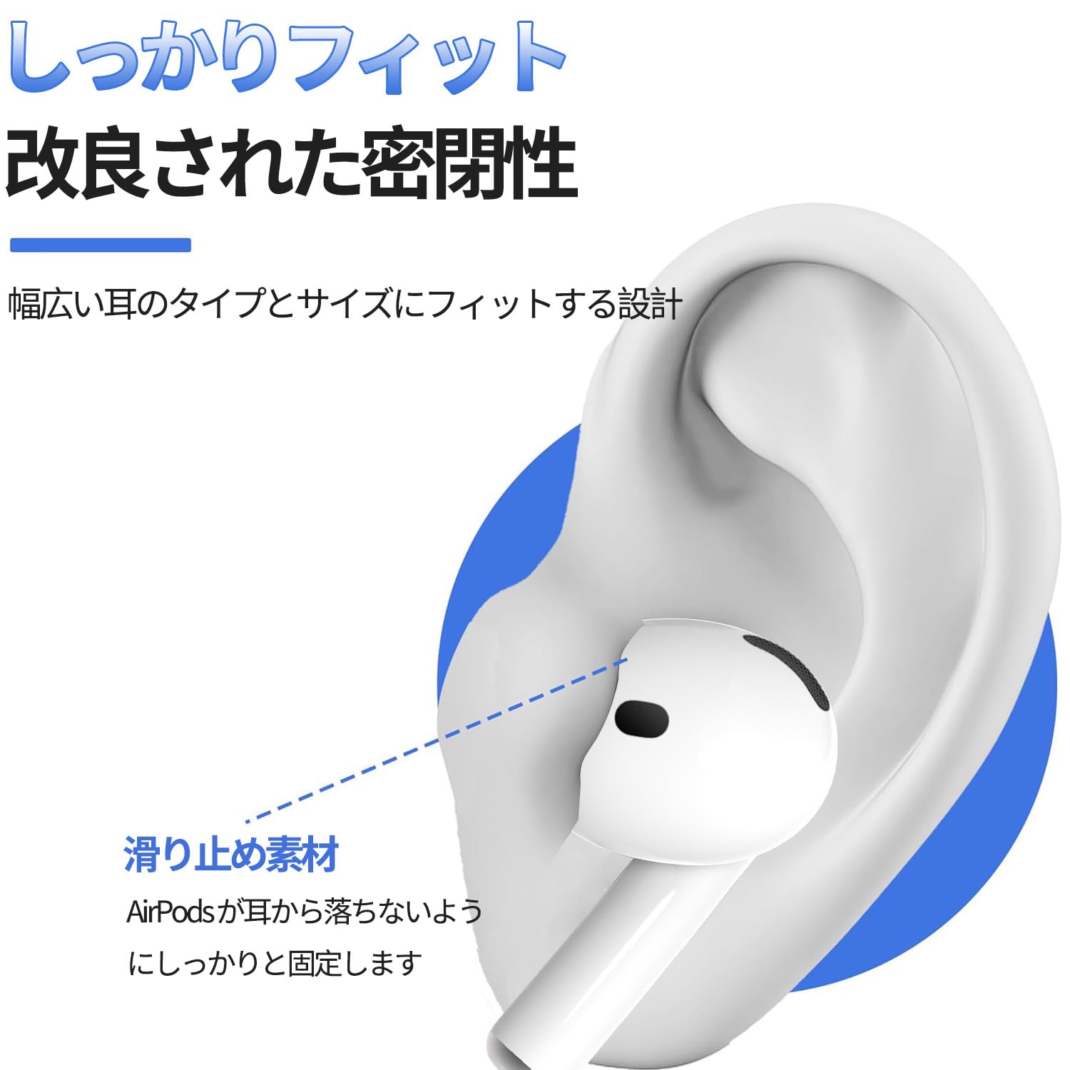 Amazon | イヤーピースAirPods 4(2024)用 最高級ドイツ製プレミアムTPE 