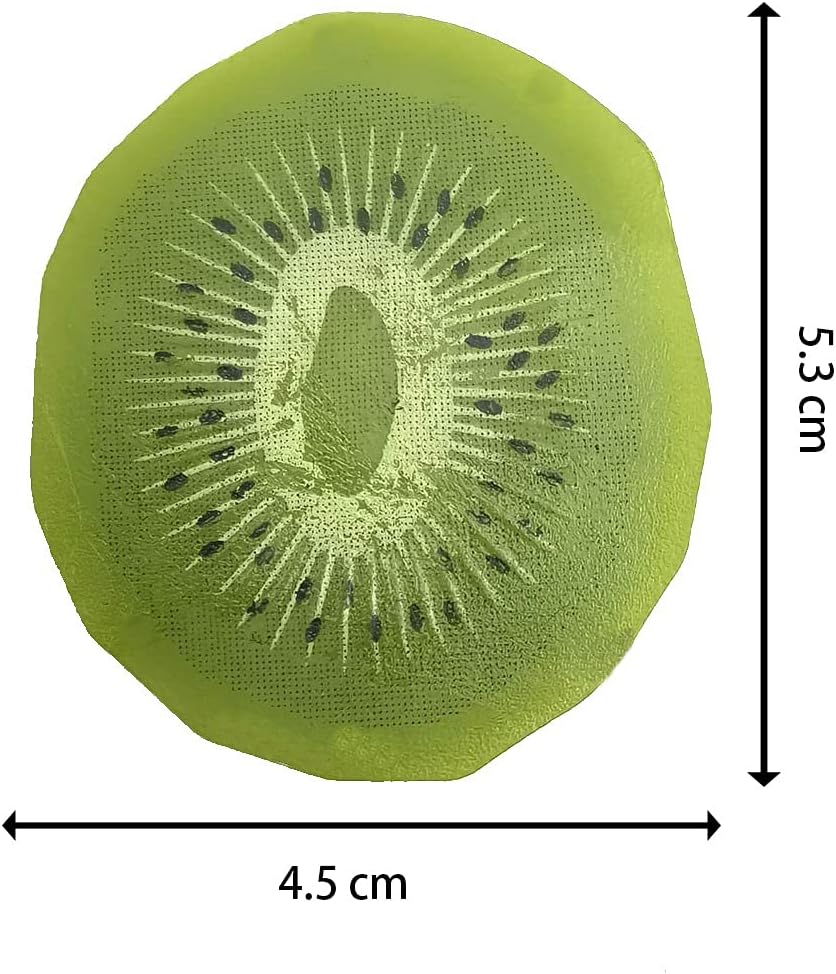 20 PCS Artificial Kiwi Slices Realistic Fruit Blocks Fake Plastic Realistic Fruit Ornament Home Decoration Office Party Festival Wedding Photography Prop
