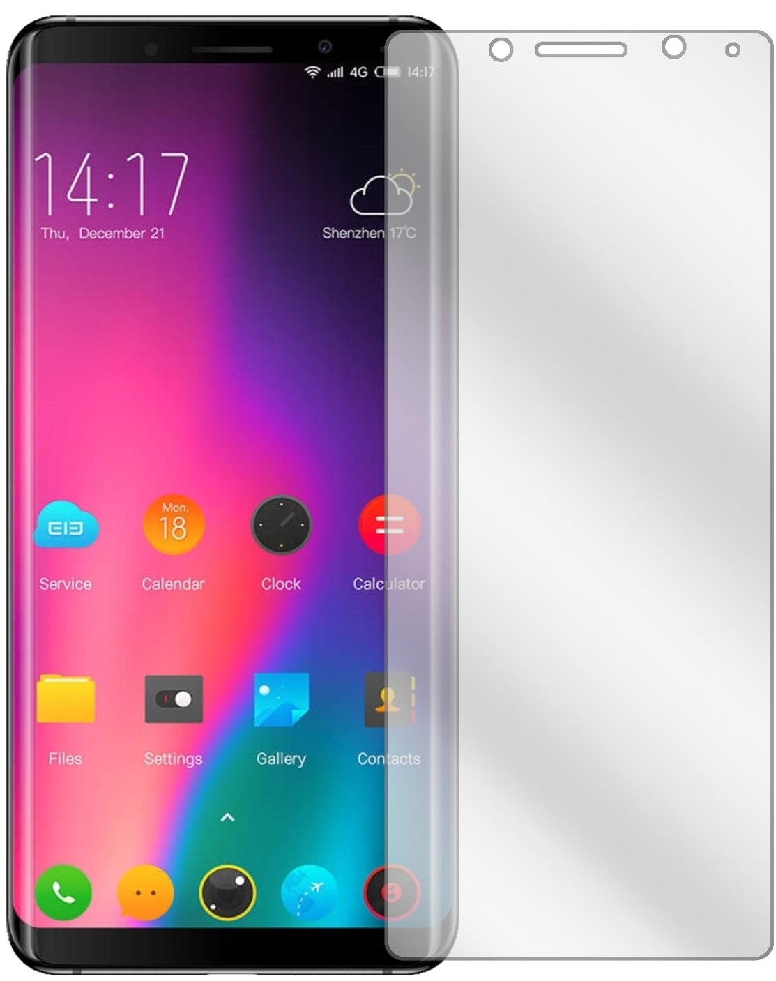 dipos I 6X Pellicola Protettiva Compatibile con Elephone S8