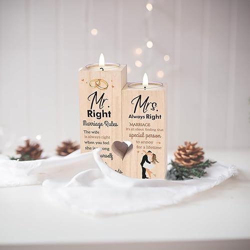 Miniatura 4 de -Candelabro - Regalos de boda para parejas 2023, regalos de boda personalizados para la pareja, regalos de compromiso para parejas-Candelabro